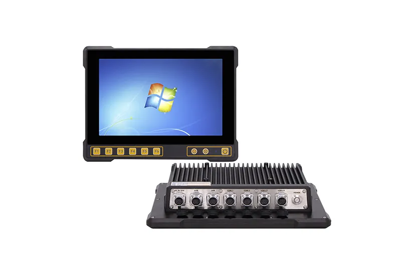 QY-P6101-Vehicle industrial panel PC — product view
