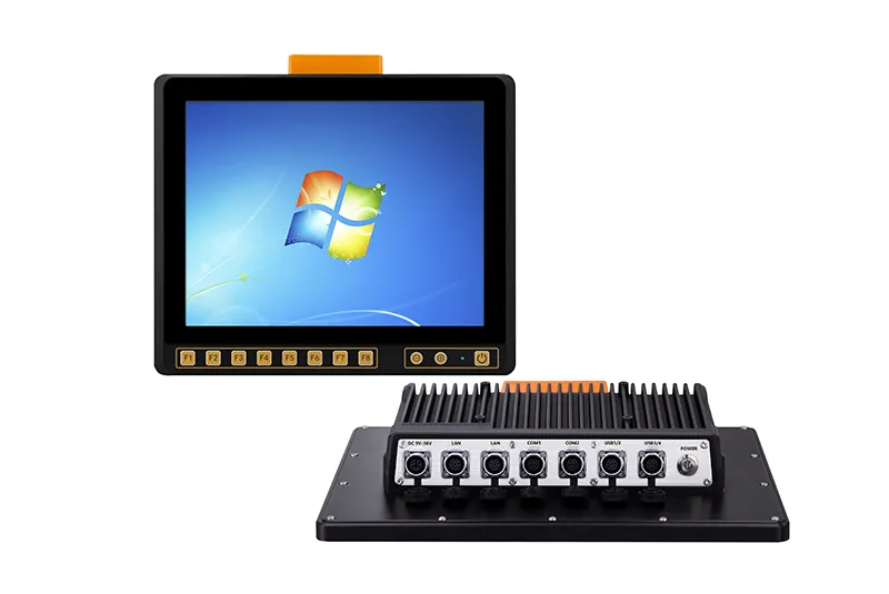 QY-P6121-Vehicle industrial panel PC — product view