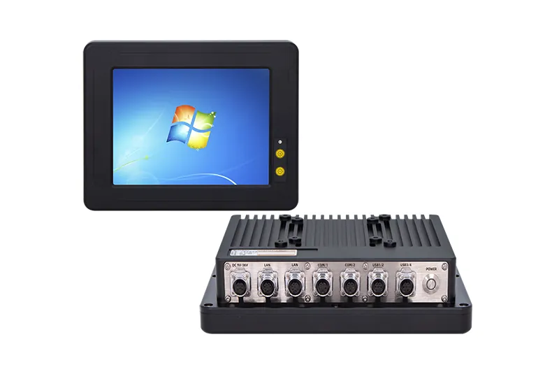 QY-P6084-Vehicle industrial panel PC — product view