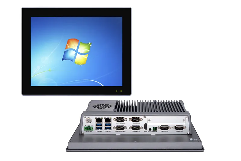 QY-P8121-DC industrial panel PC — product view
